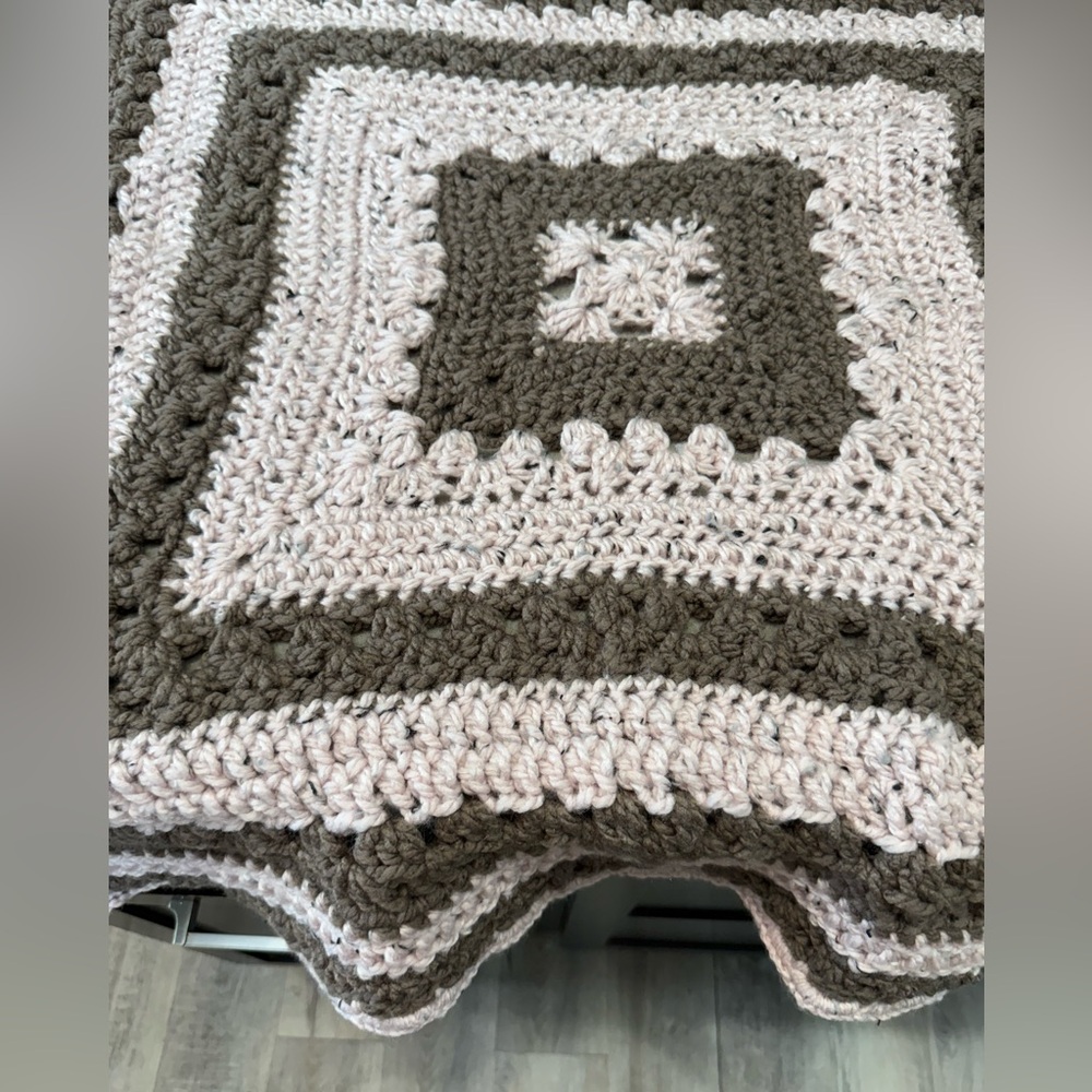 Crochet lap blanket